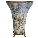 Фарфоровая ваза с изображением попугаев Eden Garden варинант исполнения - 2 | Loft Concept в Омске