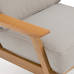 Кресло с каркасом из массива дуба Deniaud Oak Beige Armchair варинант исполнения - 5 | Loft Concept в Омске