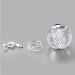 Настольная лампа с прозрачным шарообразным плафоном на цилиндрической подставке Crystal Globule варинант исполнения - 7 | Loft Concept в Омске