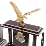 Настольный письменный набор из природного камня обсидиана с декором в виде орла Golden Eagle варинант исполнения - 2 | Loft Concept в Омске