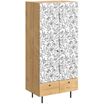 Шкаф с принтом Floral notes варинант исполнения - 1 | Loft Concept в Омске