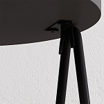 Стол приставной с 2-мя круглыми столешницами цвета антрацит ESSEL SIDE TABLE ANTHRACITE варинант исполнения - 1 | Loft Concept в Омске