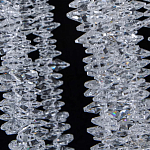 Люстра многоярусная с каркасом из металла и прозрачными подвесками FAIRYTREE Light варинант исполнения - 7 | Loft Concept в Омске