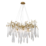 Люстра подвесная с прозрачными подвесками в форме капель Droplet Chandelier варинант исполнения - 3 | Loft Concept в Омске