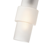 Подвесной светильник со стеклянным рифленым плафоном цилиндрической формы Eliara 13 варинант исполнения - 8 | Loft Concept в Омске