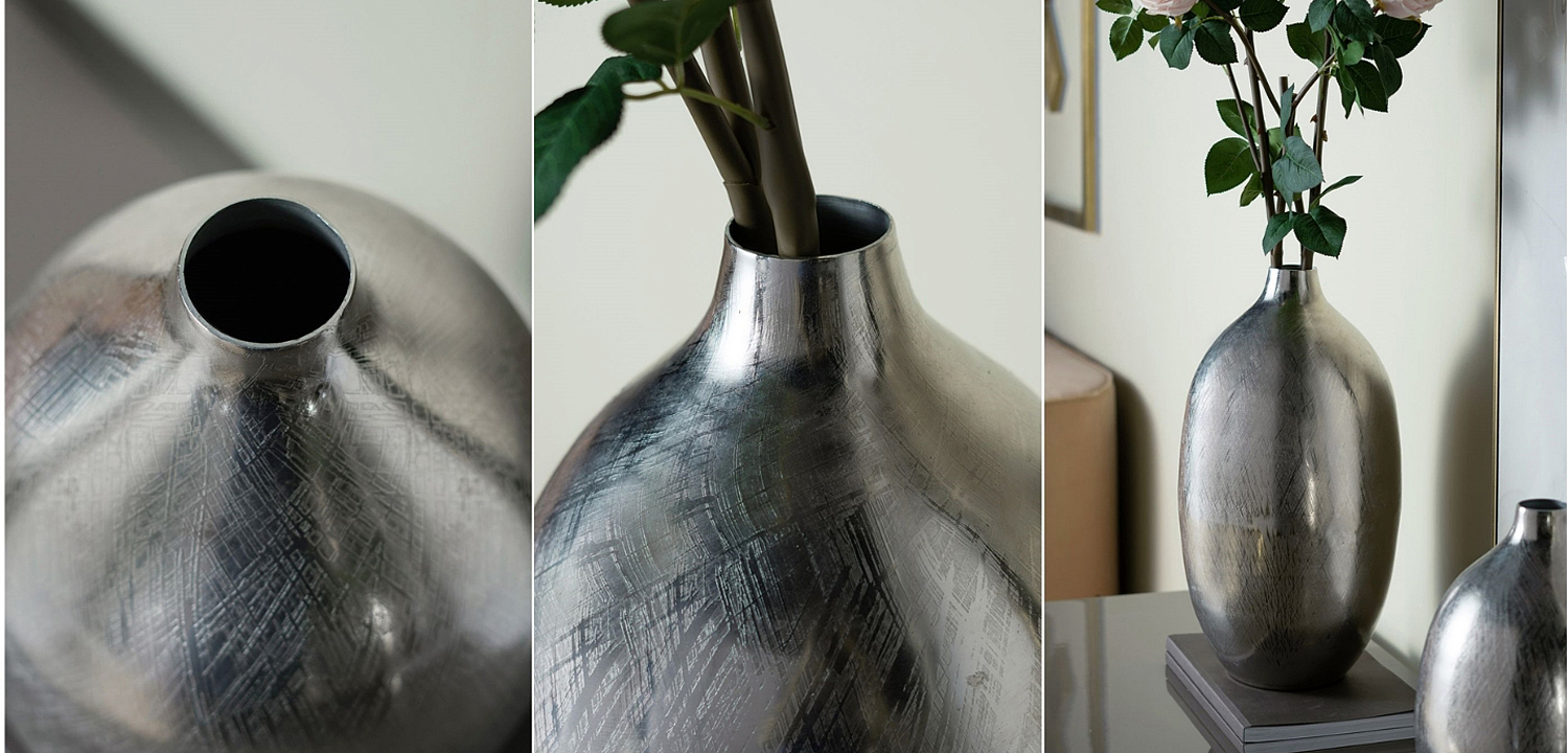 Ваза Silvian Vase silver Ваза Silvian Vase silver - Loft-Concept в Омске
