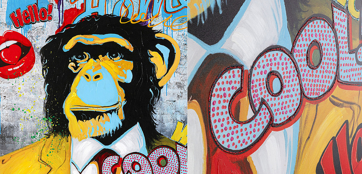 Картина Monkey multicolor Картина Monkey multicolor - Loft-Concept в Омске