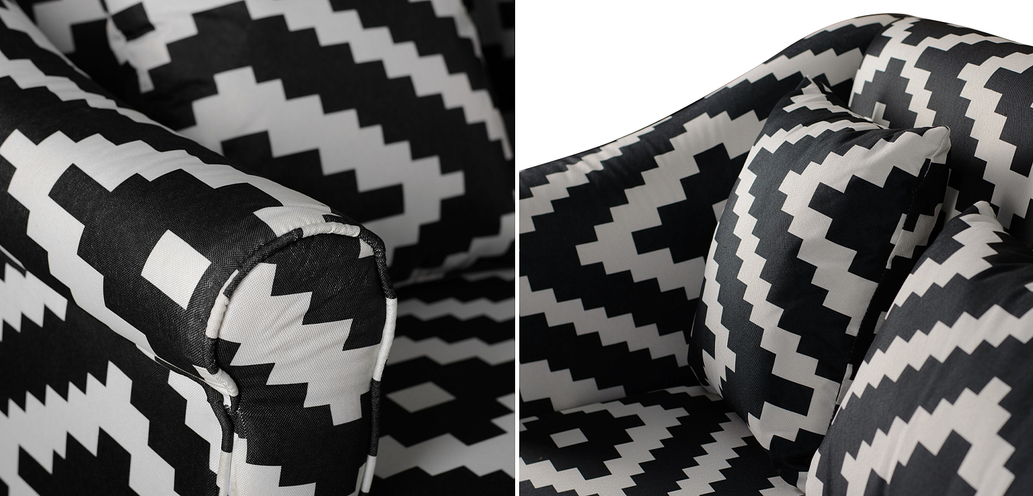 Диван KELIM Ornament black and white sofa Диван KELIM Ornament black and white sofa - Loft-Concept в Омске