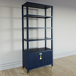 Стеллаж со стеклянными полками Elsa Dreams Blue варинант исполнения - 1 | Loft Concept в Омске