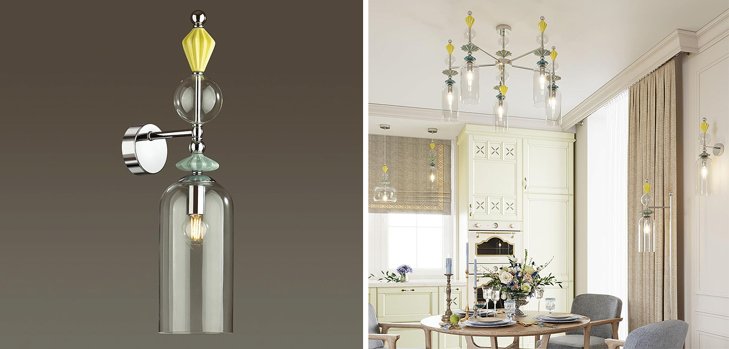 Бра Iris Glas wall lamp B chrome Бра Iris Glas wall lamp B chrome - Loft-Concept в Омске