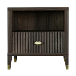 Прикроватная тумбочка с полкой Elsa Dreams Walnut  варинант исполнения - 6 | Loft Concept в Омске