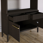 Стеллаж Primo с ящиками Темный орех варинант исполнения - 6 | Loft Concept в Омске