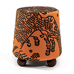 Пуф Wakonda Terracotta Tiger Mountain с Круглыми ножками  варинант исполнения - 4 | Loft Concept в Омске