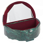 Шкатулка с мозаикой из натурального камня змеевик Stone Casket варинант исполнения - 2 | Loft Concept в Омске