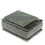 Шкатулка с зеркалом из натурального камня змеевик Stone Casket варинант исполнения - 5 | Loft Concept в Омске