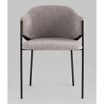 Стул Brace букле серый варинант исполнения - 4 | Loft Concept в Омске