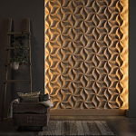 Гипсовая 3D панель с принтографией PM-46 варинант исполнения - 2 | Loft Concept в Омске