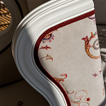 Кресло из массива бука бежевое с растительным орнаментом Raffael Beige Floral Armchair варинант исполнения - 4 | Loft Concept в Омске