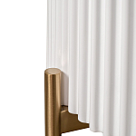 Тумбочка белая круглая с мраморной столешницей Thoroughbass варинант исполнения - 3 | Loft Concept в Омске