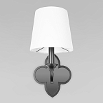 Бра с белым текстильным абажуром и фигурным основанием с зеркальной вставкой Vitorino варинант исполнения - 12 | Loft Concept в Омске
