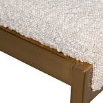 Стул барный букле бежевый с каркасом цвета матовое золото Tactility варинант исполнения - 3 | Loft Concept в Омске