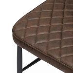 Стул с темно-коричневой обивкой из экокожи Benderson варинант исполнения - 6 | Loft Concept в Омске