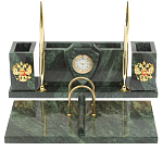 Настольный письменный набор из змеевика с подставкой под календарь Successful Leader варинант исполнения - 1 | Loft Concept в Омске