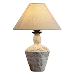Настольная лампа с керамическим фактурным основанием и тканевым абажуром Eastern Tale варинант исполнения - 1 | Loft Concept в Омске