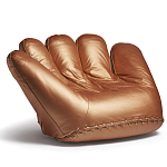 Дизайнерское кожаное кресло в форме руки Poltronova Joe Gold  Armchair варинант исполнения - 2 | Loft Concept в Омске