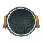 Корзина для хранения с ручками Interlacement Green  варинант исполнения - 1 | Loft Concept в Омске