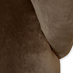 Барный стул со спинкой на 4-х деревянных ножках Коричневый Велюр Vendramin Chair  варинант исполнения - 4 | Loft Concept в Омске