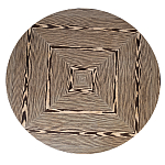 Столик журнальный круглый с полосатым узором Zebroids варинант исполнения - 7 | Loft Concept в Омске