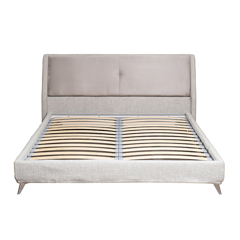 Кровать двуспальная серая Heart of the Bedroom Серый Кровать двуспальная серая Heart of the Bedroom Серый в Омске | Loft Concept