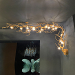 Потолочный светильник с настенным креплением в виде дерева Escape of Light варинант исполнения - 1 | Loft Concept в Омске