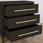 Комод Primo с 3 выдвижными ящиками Темный орех варинант исполнения - 6 | Loft Concept в Омске