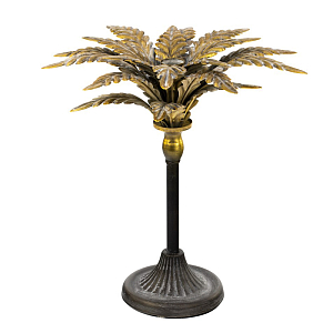 Подсвечник Tropical Forest gold & black пальма