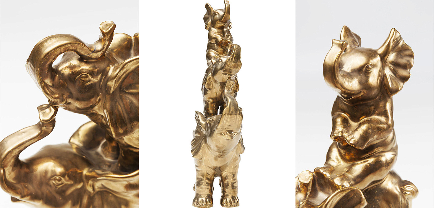 Статуэтка Family of Golden Elephants Статуэтка Family of Golden Elephants - Loft-Concept в Омске