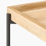 Журнальный стол с прямоугольной деревянной столешницей Urban Style Space варинант исполнения - 2 | Loft Concept в Омске