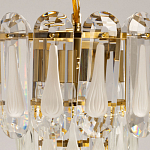 Люстра многоярусная с овальными прозрачными подвесками 28 см Harmonica варинант исполнения - 6 | Loft Concept в Омске