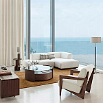 Кресло с обивкой из белого букле Armchair White Boucle варинант исполнения - 5 | Loft Concept в Омске