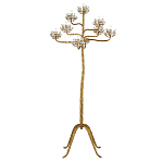 Торшер золотой в виде растения Golden Flower Glade варинант исполнения - 2 | Loft Concept в Омске