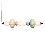 Подвесной светильник линейный с керамическими элементами 24W LED Fragrant Light варинант исполнения - 2 | Loft Concept в Омске