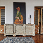 Комод в винтажном стиле с 3-мя дверцами Cardenas Chest of Drawers Vintage Beige варинант исполнения - 2 | Loft Concept в Омске