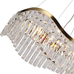 Люстра подвесная волнистой формы с хрустальными подвесками Ludivine Lighting варинант исполнения - 3 | Loft Concept в Омске