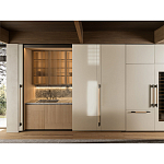 Кухонный гарнитур из камня и дерева с раздвижными дверцами TIVALÌ 2.0 Dada Engenereed Kitchen варинант исполнения - 2 | Loft Concept в Омске