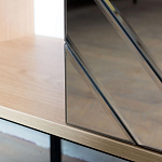 Шкаф с 2-мя зеркальными дверцами Serena Mirror Cabinet варинант исполнения - 4 | Loft Concept в Омске