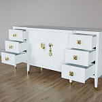 Большой Комод-буфет Elsa Dreams White с ящиками варинант исполнения - 6 | Loft Concept в Омске