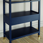 Стеллаж Elsa Dreams Blue со стеклянными полками и ящиком варинант исполнения - 6 | Loft Concept в Омске