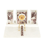 Настольный письменный набор из мрамора и креноида с гербом России Marble Accessory варинант исполнения - 1 | Loft Concept в Омске