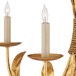 Люстра золотая с декором в виде перьев Bunch of Feathers варинант исполнения - 1 | Loft Concept в Омске